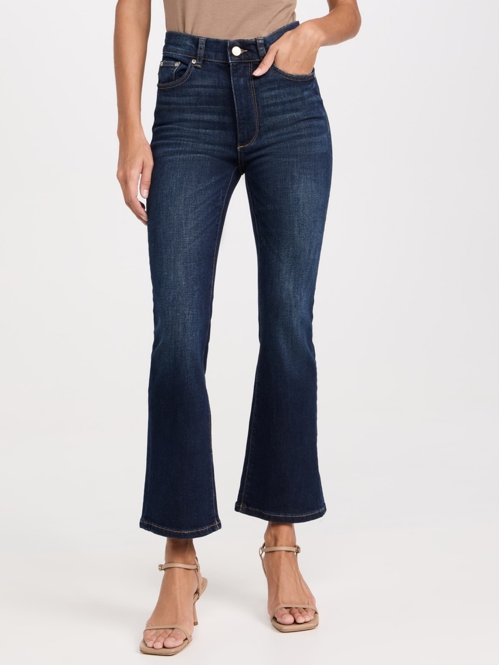 DL1961 Bridget Bootcut High Rise Instasculpt Crop Jeans NEW